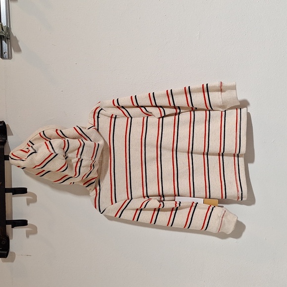 Ever & Ever 3 Button Stripe Hooded Shirt 12mo NWT - Picture 7 of 15